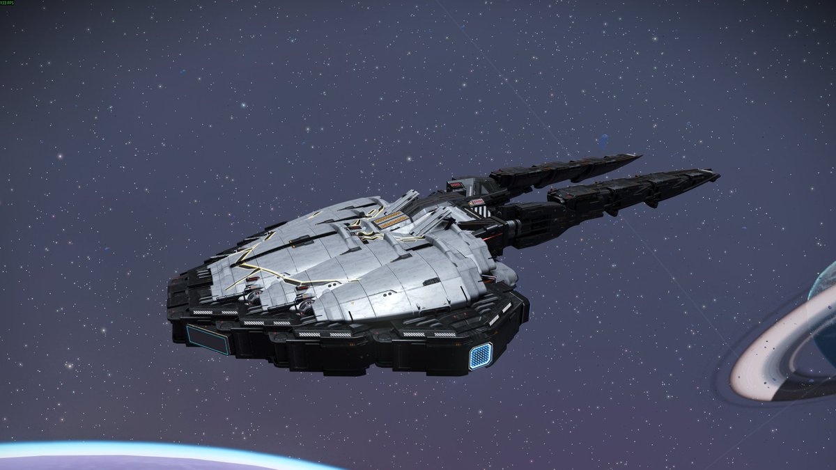 Vhlad11's tweet photo. Built my own version of the Liset from Warframe in No Man’s Sky! 🚀

Took quite a bit of experimenting to get the shape and details right, but I’m really happy with how it turned out.
What do you think? 👀
https://t.co/vQSmKbJFAk

#NoMansSky #Warframe #NMS #NoMansSkyBuilds #Liset https://t.co/ioxSALlm1w