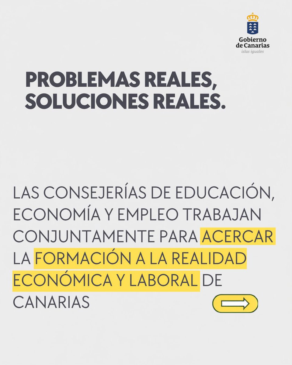 EICAGobCan's tweet photo. 👨‍💻Aceleradora de Empleo:

3 millones de euros de inversión para generar hasta 170 oportunidades laborales.

Formación adaptada a las necesidades reales de las empresas, contratación y FP Dual en sectores estratégicos para Canarias 🇮🇨 https://t.co/xDGLcTAwh9