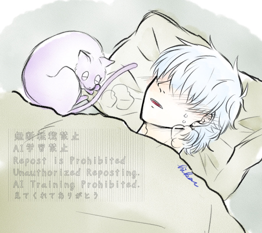 hikar_eeeee's tweet photo. 風邪ぴきルドくんに寄り添うドラにゃん https://t.co/e6WRvJsNBO