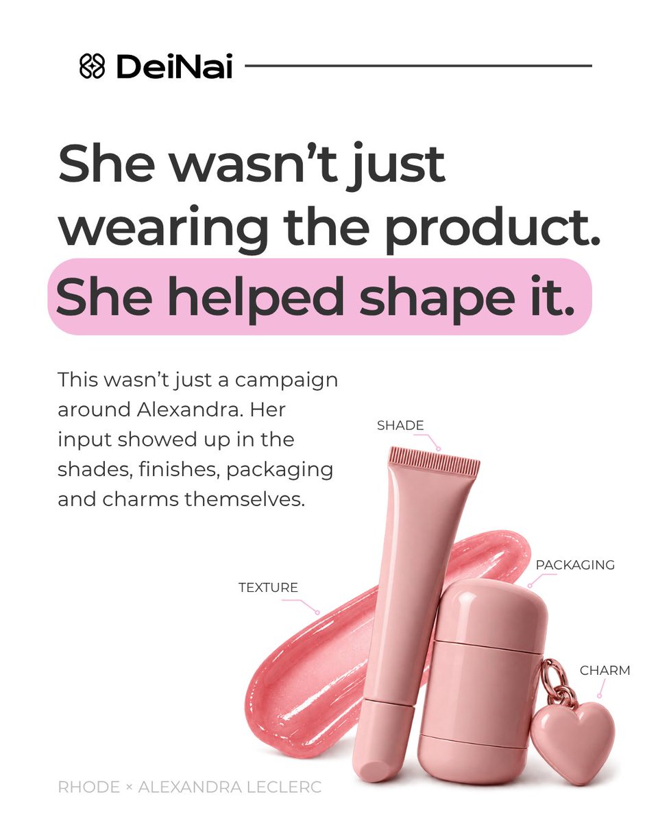 dei_nai's tweet photo. A creator doesn’t always have to be the face of the campaign.

Sometimes, they can help shape the product itself. https://t.co/7gINod1Tir