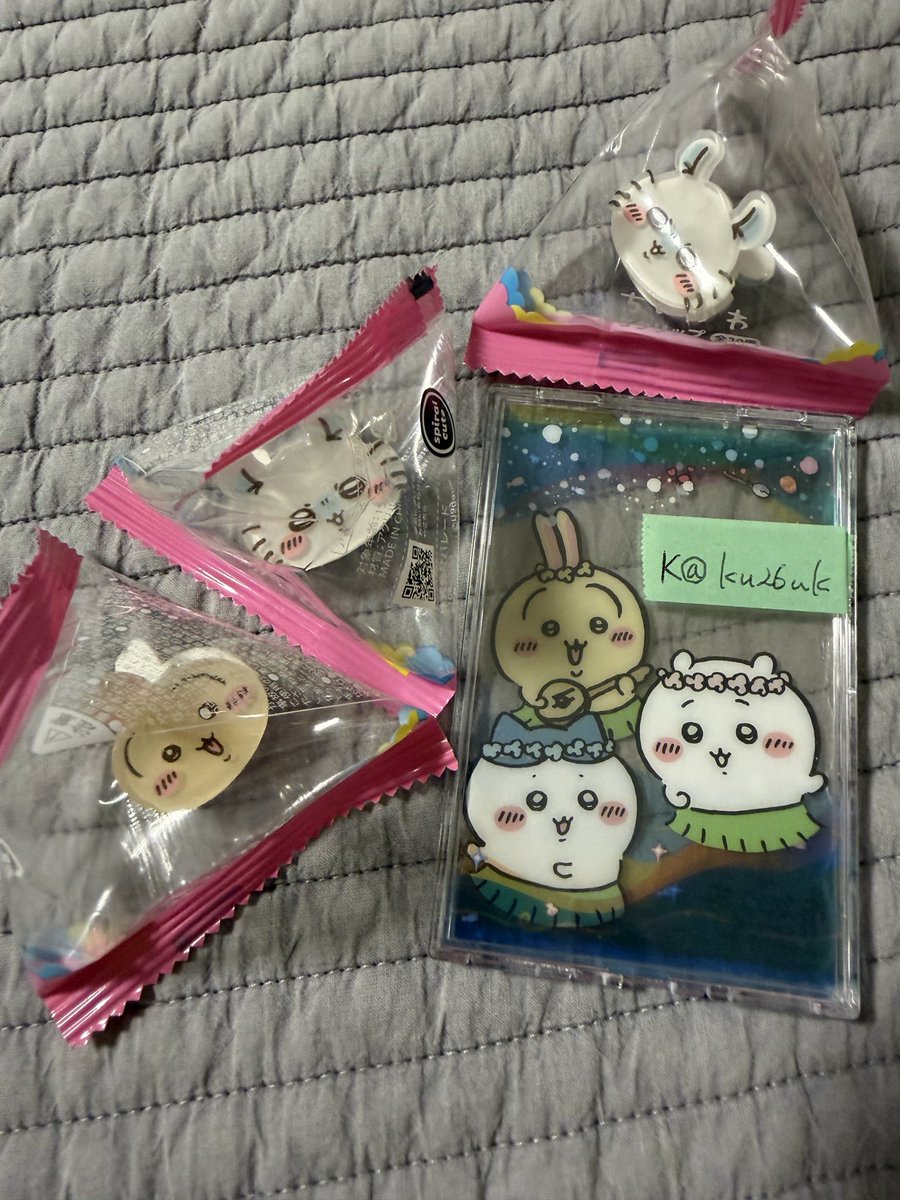 ku26uk's tweet photo. ちいかわ　ぷちクリップ　プライズ　交換

【譲】モモンガ×２、うさぎ

【求】あのこ、パジャマパーティーズ 各１

手渡し（9/23以降：神奈川田都沿線　or日により都内可）
郵送はご相談

お気軽にお声がけください https://t.co/CbAnGaPypv