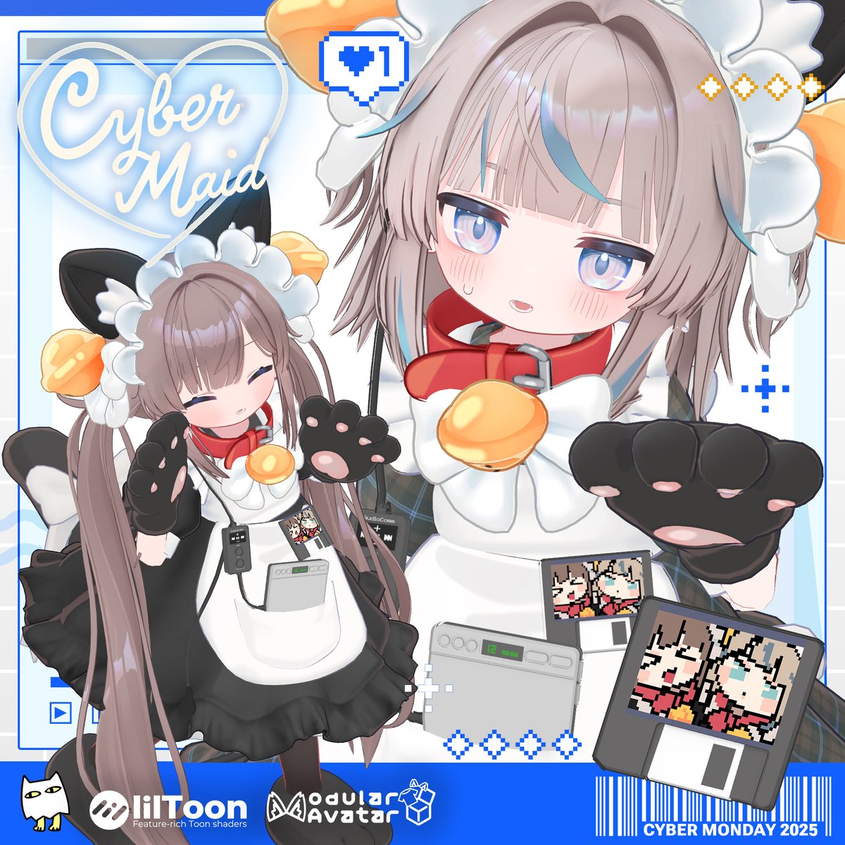 to_ottotto's tweet photo. 🖥️⚡️🩷AKIBA電脳メイド
ひかるん・リュミィ対応版をリリースしました。

似合いすぎている❕❕❕❕❕❕😭👇
https://t.co/EILlIYeazM

#くるるしっぽ https://t.co/l1pedvoX4J
