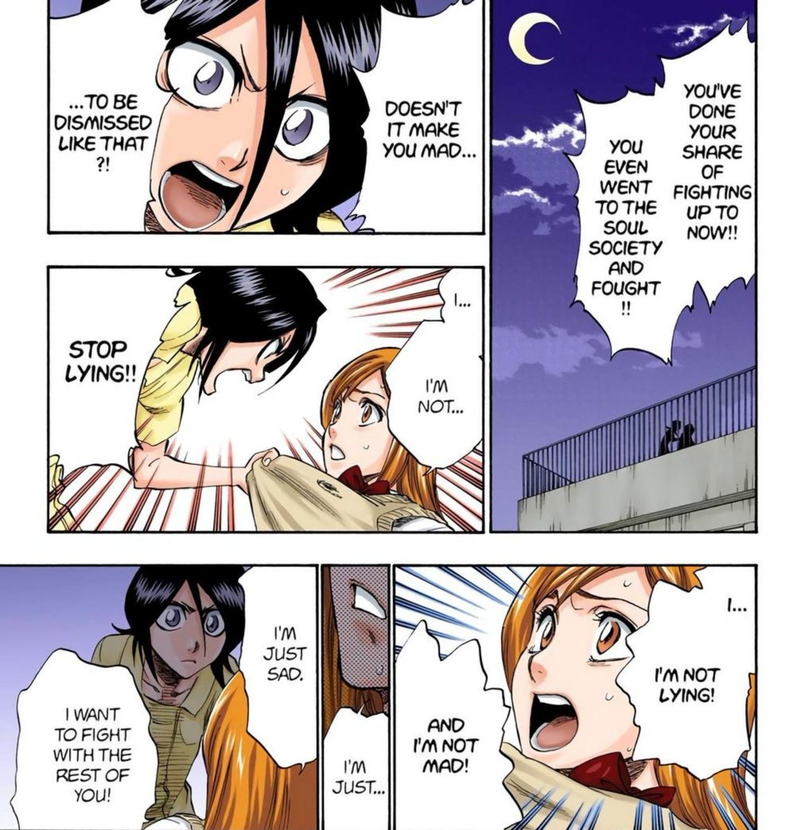 katayazz2's tweet photo. Rukia's reaction when she found out also, she was so angry and defensive for her. I cant get over thissss 😭😭😭 https://t.co/FCltDxxgC4