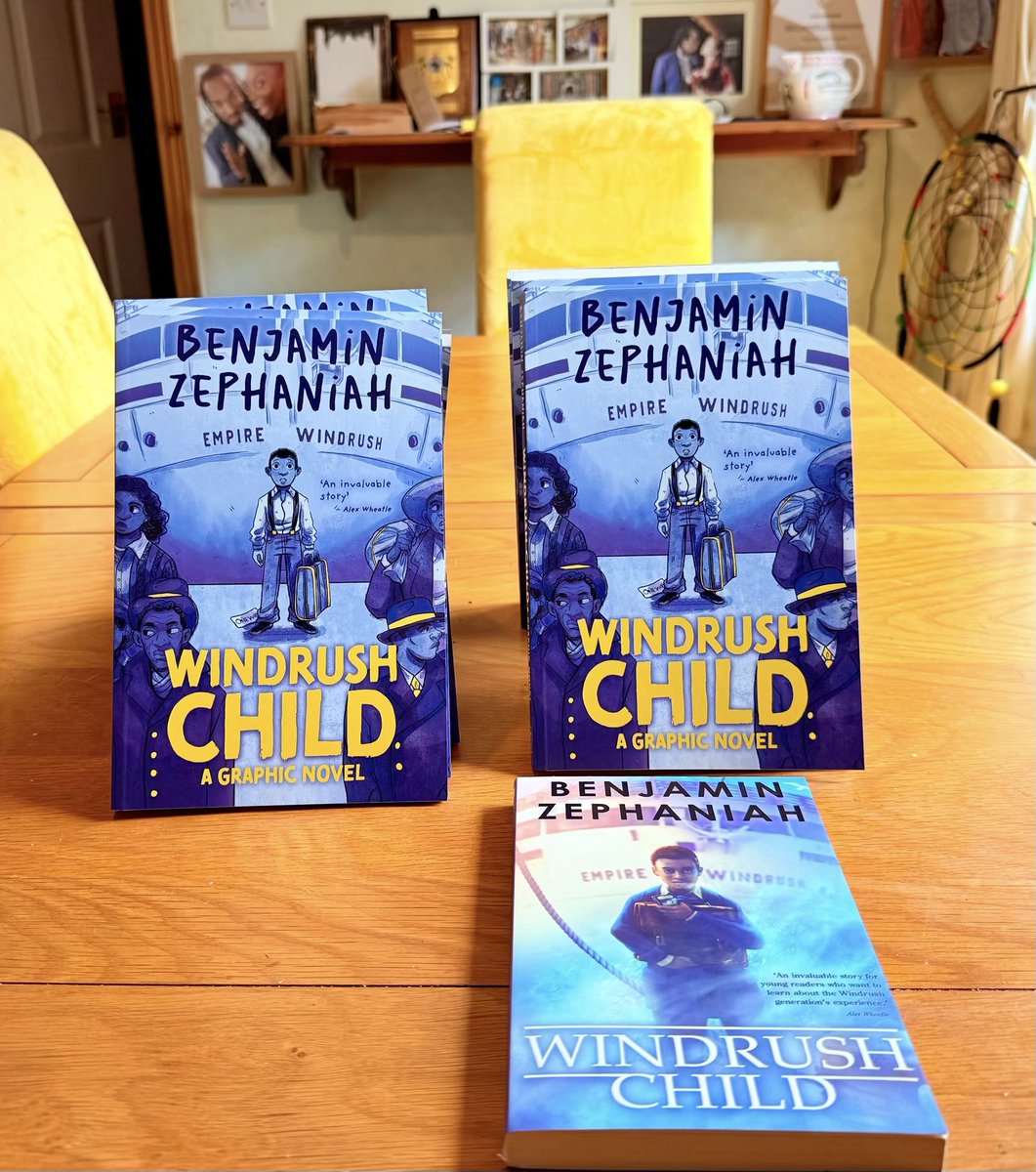 BZephaniah's tweet photo. A beautiful story of hope and belonging. 🌊✈️

The graphic novel adaptation of Benjamin Zephaniah’s Windrush Child,

Beautifully illustrated by Markia Jenai and published by @Scholastic https://t.co/ydyZj9e6Gg