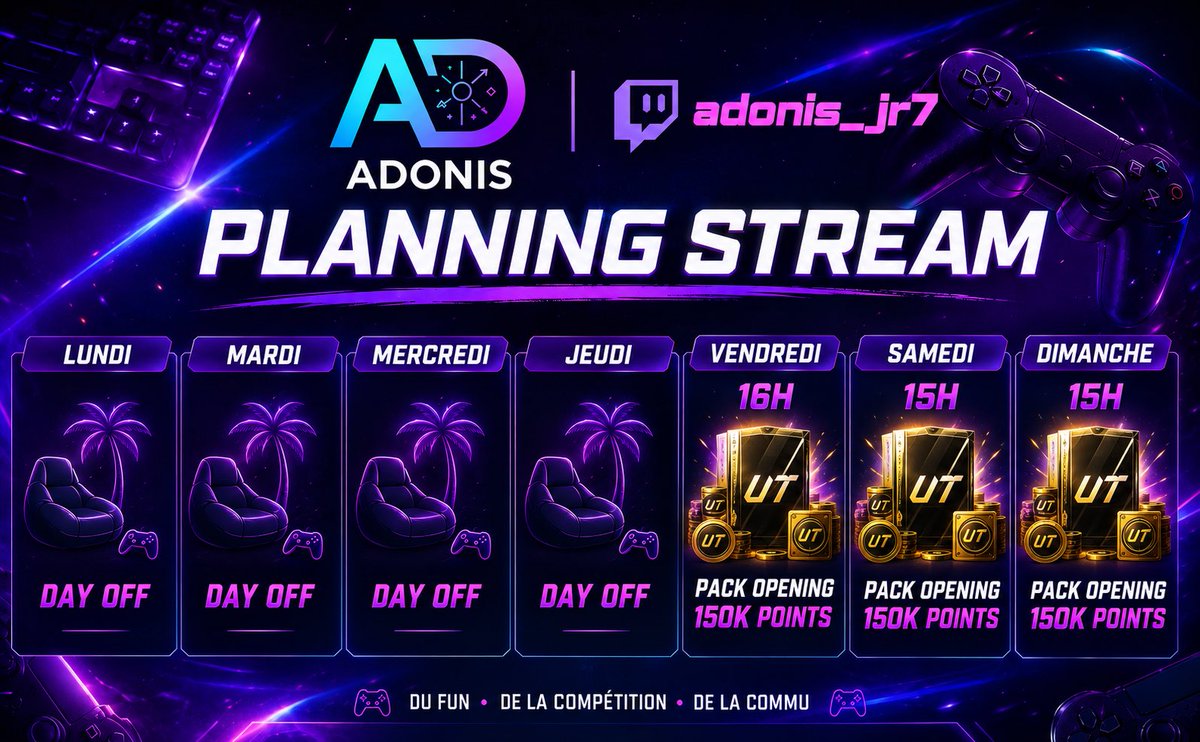 ADONIS__Jr7's tweet photo. On arrive vendredi avec 150 000 points fc🔥
Pas le jeu en avance donc on va attendre gentiment demain soir 🤡
Hâte de vous retrouver après cette ptite pause de 5j ❤️
Annonces et surprises 🙌🏻
@EASPORTSFC @easportsfcfr https://t.co/klEshw4Dg9