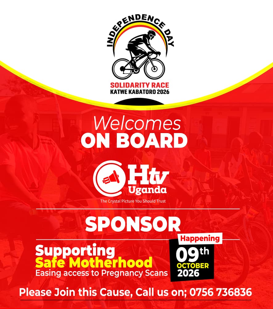 hodarinelly8's tweet photo. Welcome Htv Uganda on board as a sponsor for the Independence Day Solidarity Race Katwe Kabatoro 2026, happening on October 9th, 2026. The event supports Safe Motherhood by easing access to pregnancy scans. To join the cause, call 0756 736836. https://t.co/Esznc6HFCe