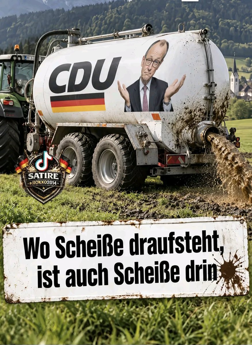 CatLocke3's tweet photo. Das Bild ist jedenfalls sehr derb und eindeutig: Es drückt starke Unzufriedenheit mit der CDU-Politik als politische Satire aus. Die Botschaft versteht man sofort – subtil ist sie wirklich nicht. 😄 https://t.co/fP3DEh6ENf