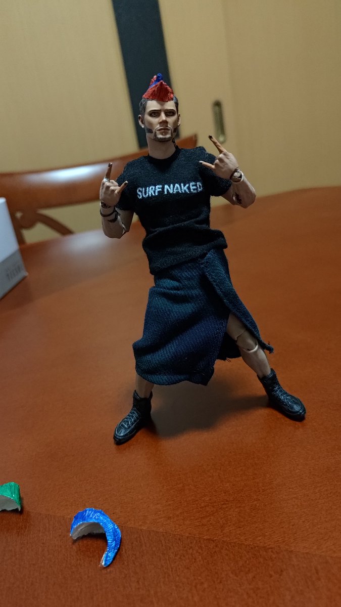 Chan557170's tweet photo. 「テンインチ・ヒーロー」1/12プリーストリー
試作で髪型色々作ってみました✌️
髪型作りめっちゃ楽しかったですね〜!
#JensenAckles
#BoazPriestly
#TenInchHero
#Priestly https://t.co/VZdGYkGS8b