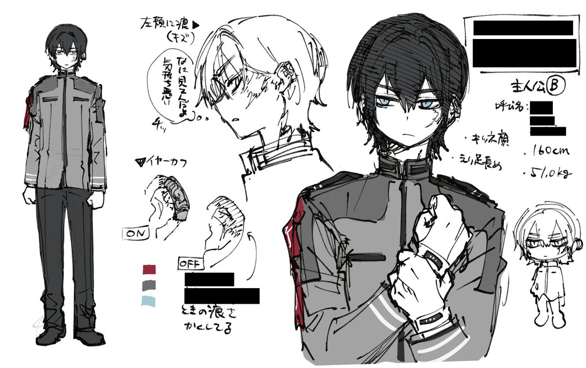 sasakomitomo's tweet photo. ちなみにですが、予告のイラストはキャラデザ初期案を使用していただきました。
かなり前のものなので今と少し変わっているところもあります
#アノマリコード https://t.co/DCzrrkxZNJ