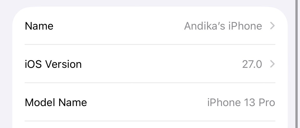 wzardkaka's tweet photo. iPhone 13 pakai iOS 27 jadi makin kenceng dan animasinya smooth bgt, storage juga jadi kosong banyak 🥰 https://t.co/C1BVMOTN1q