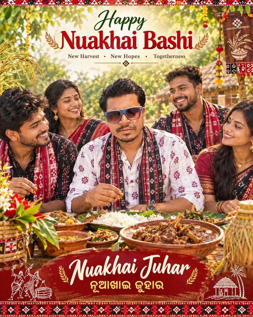 RabiChhatria1's tweet photo. Happy Nuakhai Bashi juhar @DM_Nuapada https://t.co/DoPbNpNAvQ