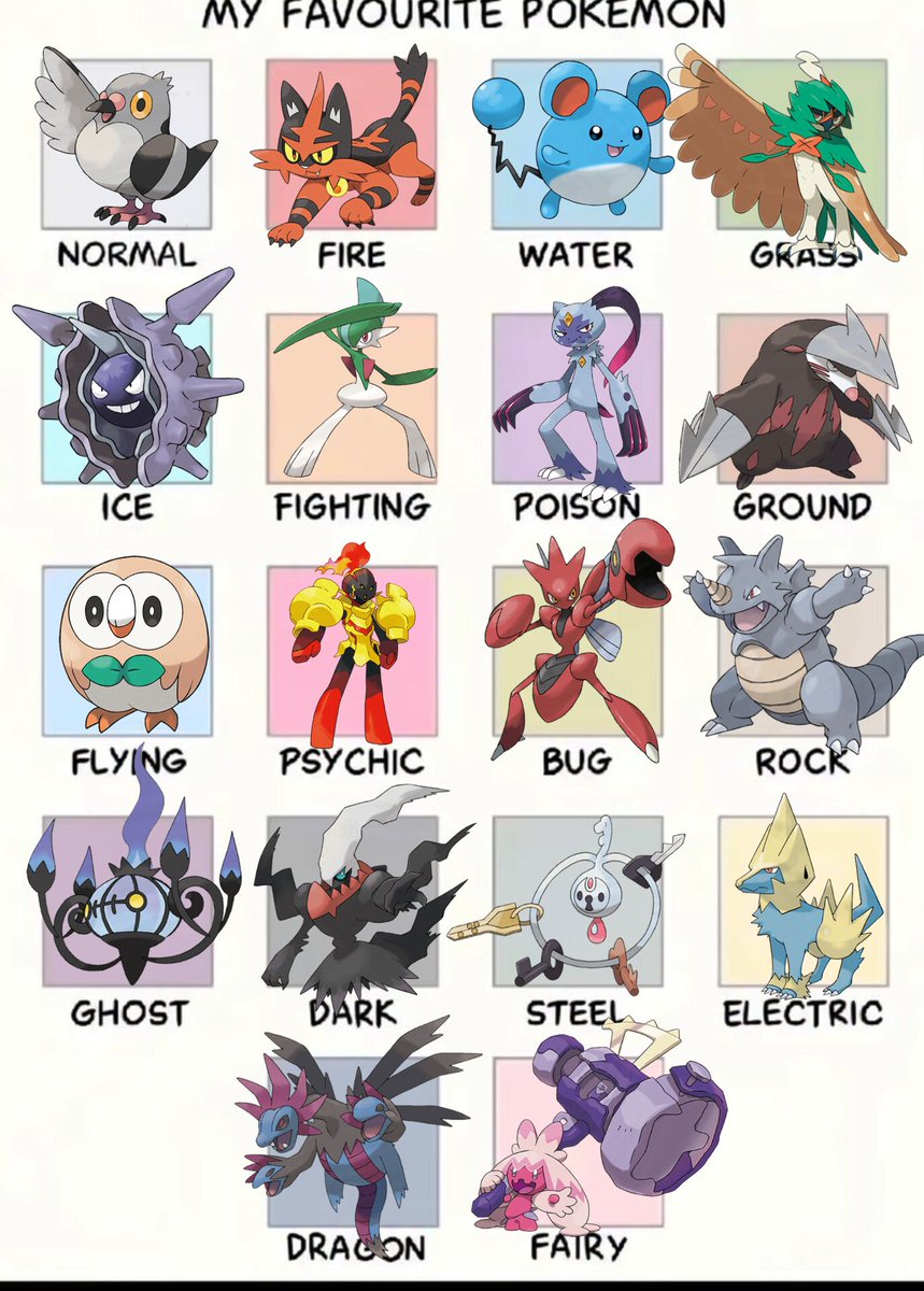 acervohydreigon's tweet photo. Meus pokémon favoritos de cada tipo:
deu uma mudada pros q têm tipagem dupla pra não repetir https://t.co/1u5vy7vikd