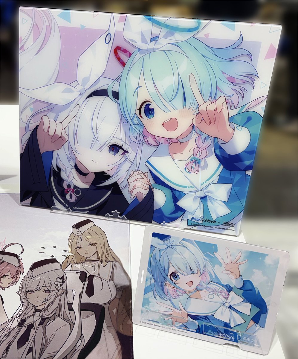 fumocollection's tweet photo. ／
📢ブルーアーカイブ コラボ✨️
＼

描き起こしイラストを使用したコラボアイテムを展開予定✨

#TGS2026 ふもコレブースでは
サンプルの一部を先行展示中！
ラインナップや予約開始時期など、続報をお待ちください👀

📍10ホール ふもっふのおみせ×Arbiter Studio（10-E20）
#ブルアカ https://t.co/tAzuCEpagD