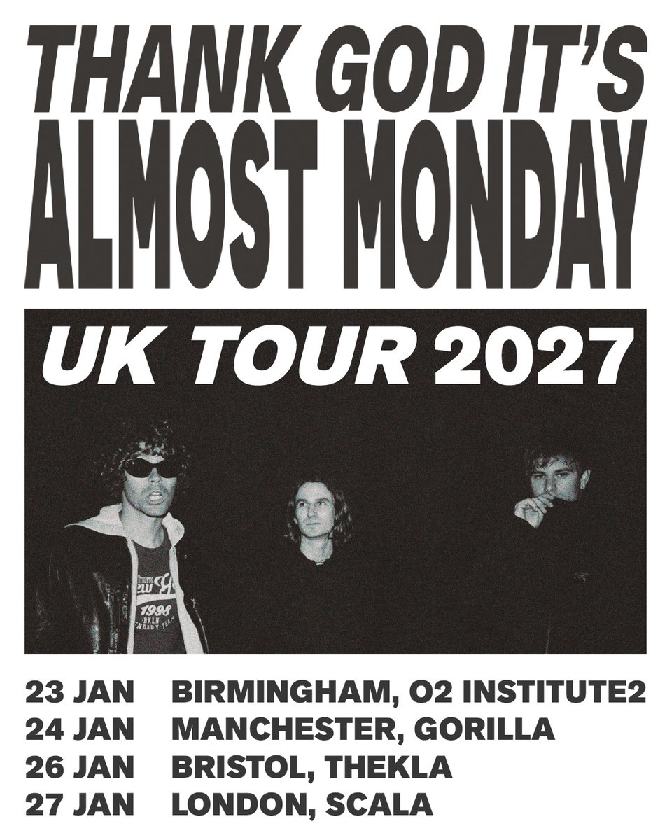 O2InstituteBham's tweet photo. We have Priority Tickets on sale now for @ALMOSTMONDAYY / Lambrini Girls 👉 https://t.co/98tf1eDAVy https://t.co/oAxAPo3tsi