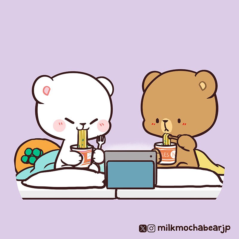 milkmochabearjp's tweet photo. 😋🍜،، ✶

#milkandmocha
#milkmochabear
#ミルモカ https://t.co/buqDIUOWe2