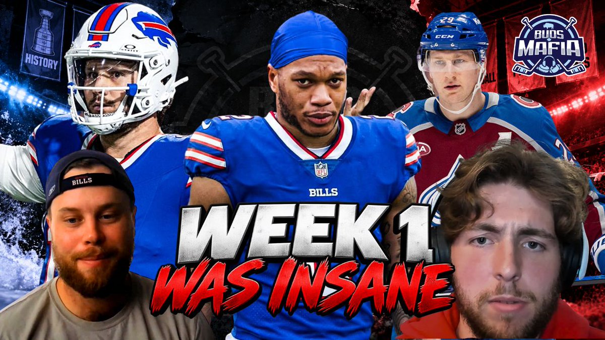 BudsandPucks's tweet photo. Buds Mafia Ep. 86 is out now on Spotify &amp; Apple Podcasts.

Bills start 1-0. Full NFL Week 1 recap. Week 2 picks. Central Division predictions. 

And the Ten Commandments went 8/10 with the low-risk parlay CASHING.

Season 3 rolls on.

https://t.co/kzdWncYp1W https://t.co/HRArCa2DqF