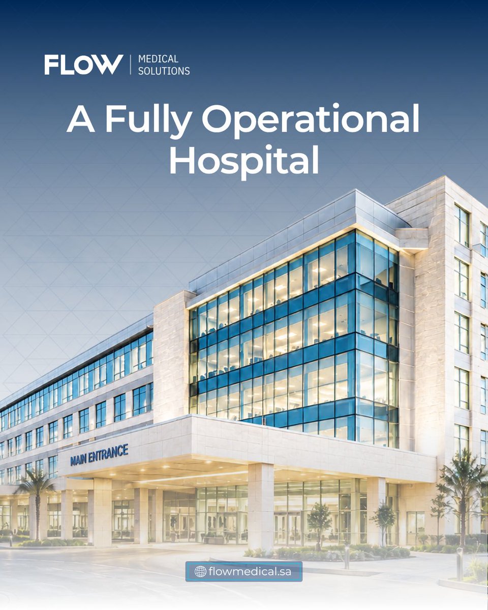 Flow_Medical_'s tweet photo. Explore the journey of turnkey solutions &amp; see how we transform ambitious healthcare visions into fully operational realities

استكشف رحلة الحلول المتكاملة، واكتشف كيف نحوّل الطموحات في قطاع الرعاية الصحية إلى مشاريع متكاملة
#FlowMedicalSolutions 
#فلو_للحلول_الطبية #رؤية_٢٠٣٠ https://t.co/oIMeDaIXtz