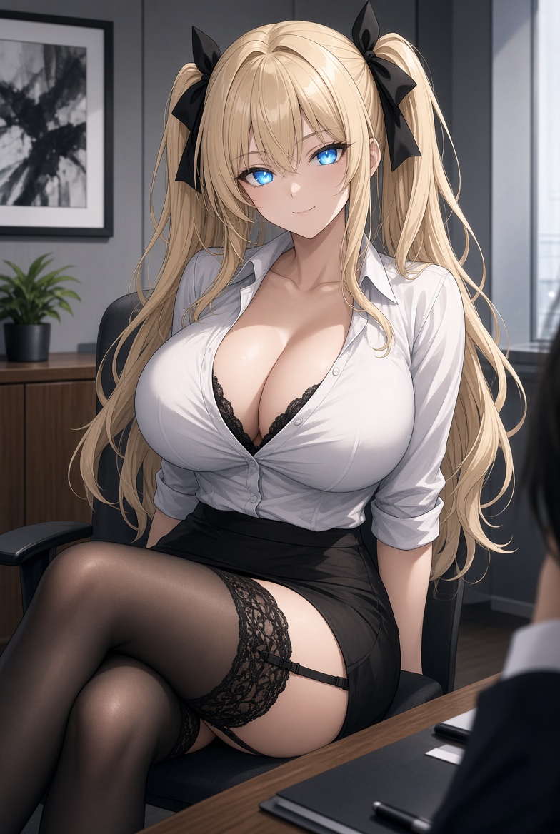SendtoCatrina's tweet photo. Sit still and look at me, interviewer~ ✨
This tight shirt… these curves you can’t stop staring at…
the little black lace and garters you weren’t supposed to notice 💖
Hire me.
Or stay hard under that desk forever for me~ https://t.co/UY3utuaf7d