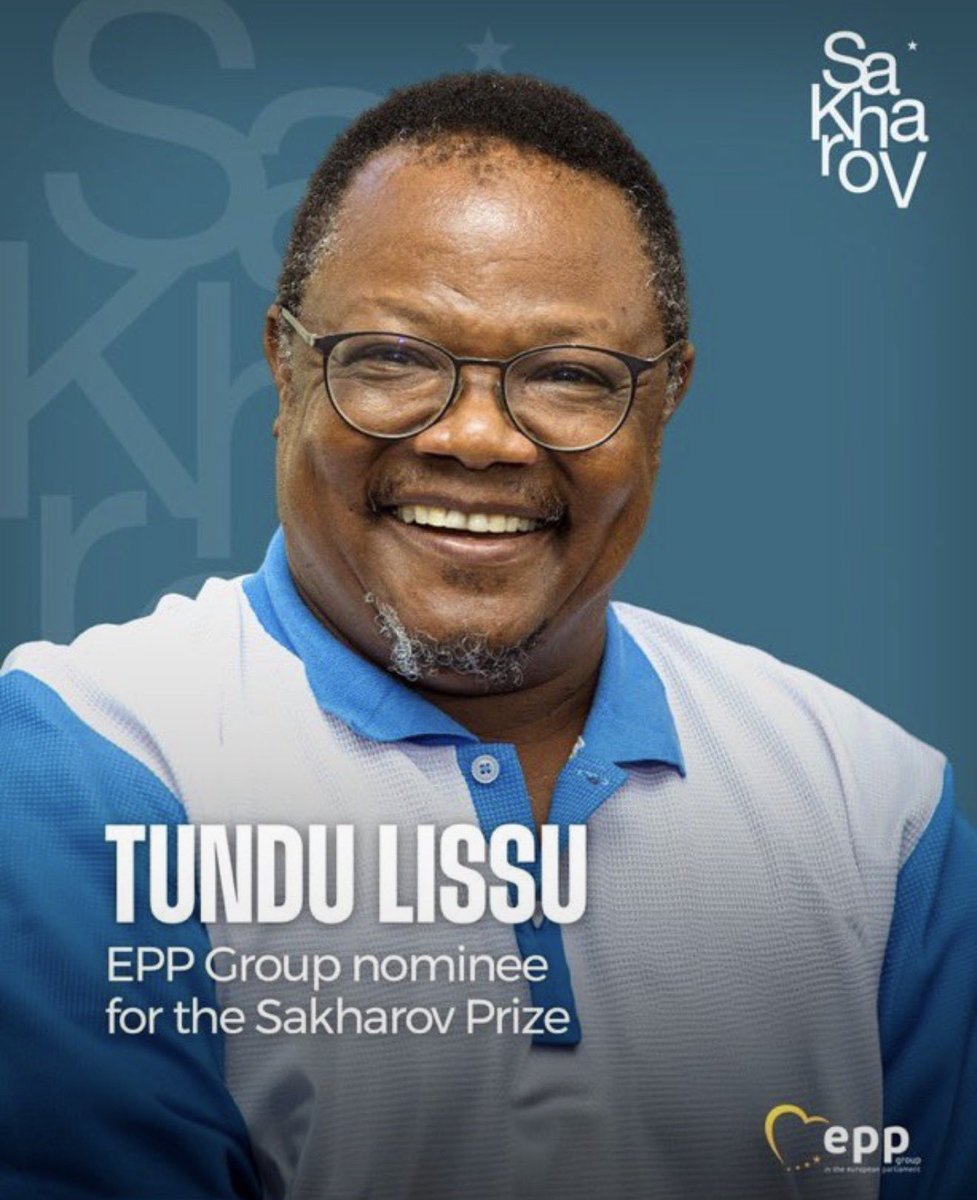 Sativa255's tweet photo. Kundi kubwa na lenye nguvu zaidi ya kisiasa ndani ya Bunge la Umoja wa Ulaya (The EPP Group) limependekeza jina la Tundu Lissu, kuwania Tuzo ya Sakharov 2026.

Tuzo hiyo ya Uhuru wa Kujieleza (kwa Kiingereza: Sakharov Prize for Freedom of Thought) ni heshima ya juu zaidi inayotolewa na Umoja wa Ulaya kwa ajili ya kutambua watu binafsi, vikundi, au mashirika ambayo yamejitolea maisha yao kutetea haki za binadamu, uhuru wa kujieleza, demokrasia na kuhimiza utawala wa sheria.

EPP imeeleza kuwa Tundu Lissu ni kielelezo halisi cha utetezi wa demokrasia, siasa za vyama vingi, utawala wa sheria na uhuru wa kimsingi, kwa gharama kubwa sana za maisha yake binafsi, huku wakiongeza kuwa anawakilisha muunganiko thabiti wa ujasiri, msimamo na umuhimu wa kijiopolitiki.

Mshindi wa tuzo hii ukabidhiwa cheti cha heshima (diploma) pamoja na zawadi ya fedha taslimu kiasi cha Euro 50,000 (sawa na takriban shilingi milioni 150+ za Kitanzania), na hafla ya kukabidhi tuzo hii hufanyika mwezi Desemba kila mwaka, katika ofisi za Bunge la Ulaya mjini Strasbourg, Ufaransa.

Watu wengi ambao wameshinda tuzo hii ni wale waliopitia mateso, vifungo, au hatari kubwa kwa ajili ya misimamo yao. Baadhi ya waliowahi kushinda tuzo hii ni pamoja na:

Nelson Mandela na mwanaharakati wa Urusi Anatoly Marchenko (Hawa ndiyo walikuwa washindi wa kwanza kabisa mwaka 1988).

Malala Yousafzai (Mwanaharakati wa elimu kwa watoto wa kike kutoka Pakistan - 2013). 
 
Kofi Annan na wafanyakazi wote wa Umoja wa Mataifa (2003).  

Kuteuliwa kwa Tundu Lissu kuwania tuzo hii kunamuweka kwenye orodha ya watu wanaotambuliwa kimataifa kwa kupigania demokrasia licha ya changamoto kubwa wanazopitia.

REPOST 200
