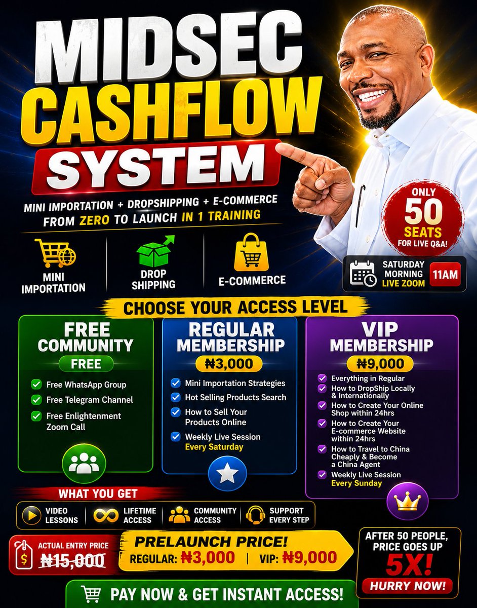 GabsonBush's tweet photo. MIDSEC CASHFLOW SYSTEM
Build Your Online Income From ZERO to PROFIT in Few Days
   Are You Tired of…
Watching others make money online while you’re stuck?
Not knowing what to sell or how to start?
This is your BREAKTHROUGH.
Click the link below 👇✨👇
 https://t.co/DI1u1c1sLl https://t.co/3AeNeh2HuX