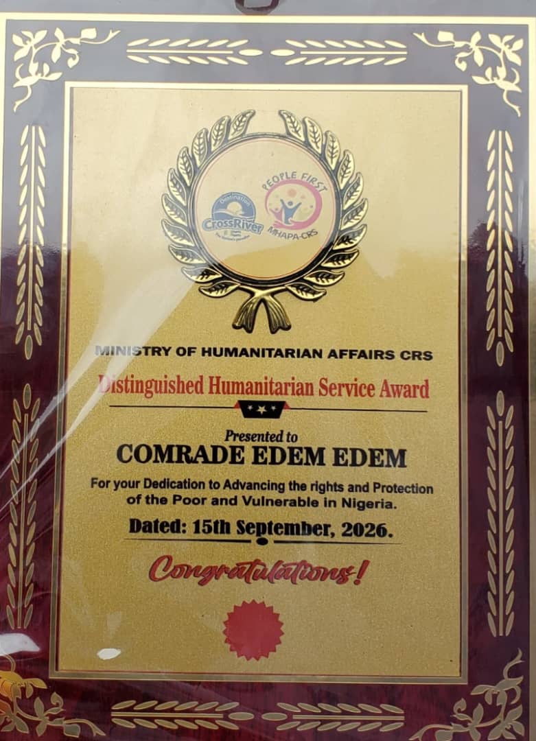 greencode12's tweet photo. The Board, Management, and Staff of Green Concern for Development (GREENCODE) warmly congratulate our amiable Executive Director, Comrade Edem Edem, on receiving the Distinguished Humanitarian Service Award from the Ministry of Humanitarian Affairs, Cross River State. https://t.co/x4ZMXchnSM