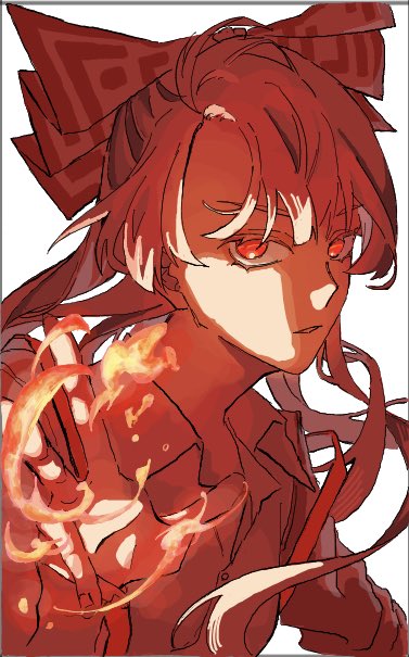 Hibikari1120's tweet photo. 絵🍵　藤原妹紅 https://t.co/90YZkvoI5o