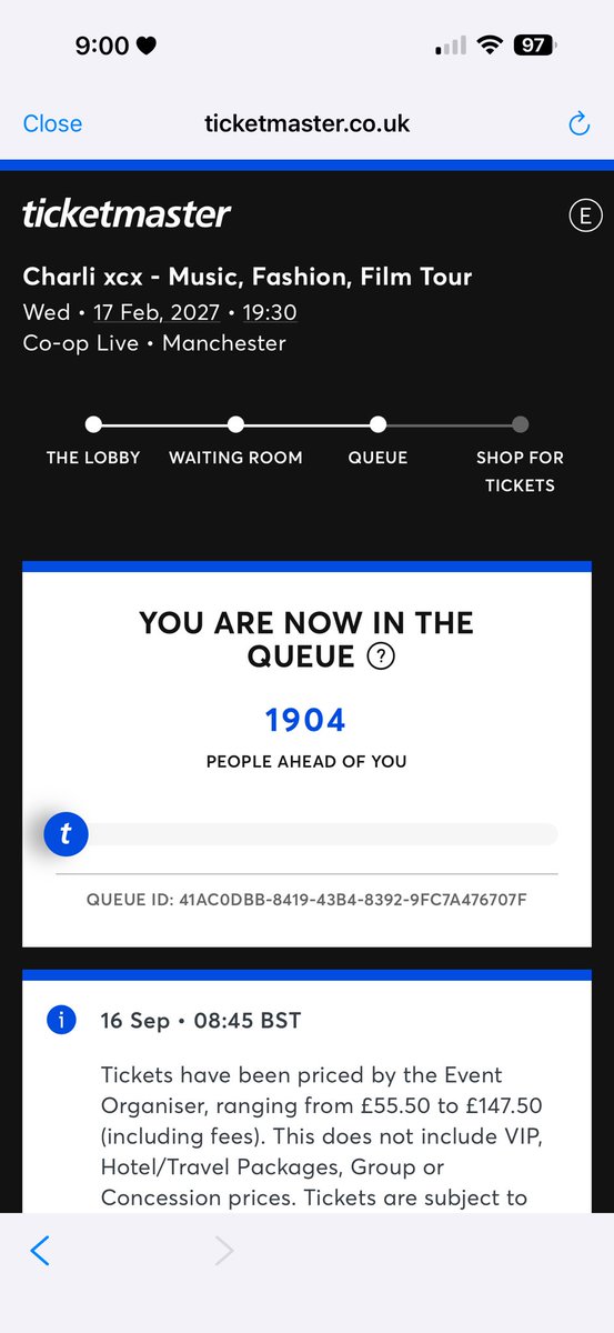 lnlecount's tweet photo. charli xcx presale of misery and despair https://t.co/XGN1mLWc9H