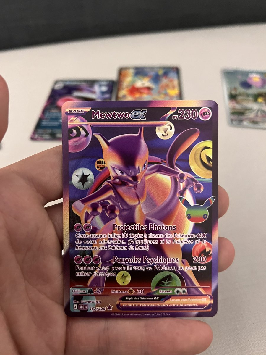 Alexandre_Brd_'s tweet photo. [VENTE] Mewtwo ex - 157/128 - 30
ans Pokémon [500€ négociable]

remise en main propre paris et IDF. https://t.co/e9Qvc6O8tG
