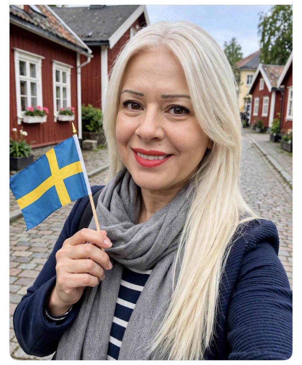 BjuhrEva's tweet photo. Maryam Augustina Axelsson sätter verkligheten i Sverige på pränt:

”Det finns en form av rasism som ingen i vänsterblocket vågar prata om och det är rasismen mot det egna folket.
Vänsterblocket har skapat ett klimat där det är fult att vara svensk, där man ska skämmas för sin flagga, sin kultur och sin historia, där man ska acceptera att svenskar alltid är de som ska backa, avstå, förstå och betala medan alla andra alltid ska gå före. Det är diskriminering på etnisk grund fast tvärtom. 

Vänsterblocket bedömer människor olika beroende på om de är svenskar eller inte. Vänsterblocket tror att den egna befolkningen är mindre värd och ska tåla mer, då har man hamnat i det som kallas internaliserad rasism. Vänsterblocket har börjat förakta sitt eget.

Jag vill inte se ett Sverige där svenskarna känner sig som främlingar i sitt eget land. Där de inte längre känner igen sitt bostadsområde, sitt språk på torget eller sin trygghet på kvällen. Jag flyttade inte hit för att se det svenska försvinna och jag stannade kvar för att det svenska fanns.

Det jag skriver handlar om kärlek till det land som tog emot mig och som jag nu ser att vänsterblocket svika.

Det är därför de hatar mig, för att jag sätter ord på det alla ser men inte många får eller vågar säga.”
