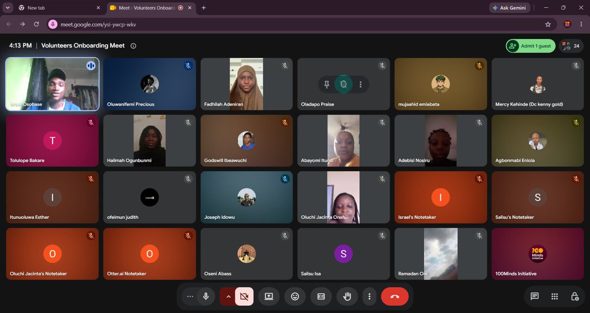 100_minds's tweet photo. During the weekend, we officially welcomed our 2026/2027 volunteers ❤️

We had a great onboarding session, getting to know each other, introducing our teams, and sharing what it means to be part of 100 Minds
We’re excited to have you with us. Here’s to the work ahead🥂
#100Minds https://t.co/D1bjhZfo3Y