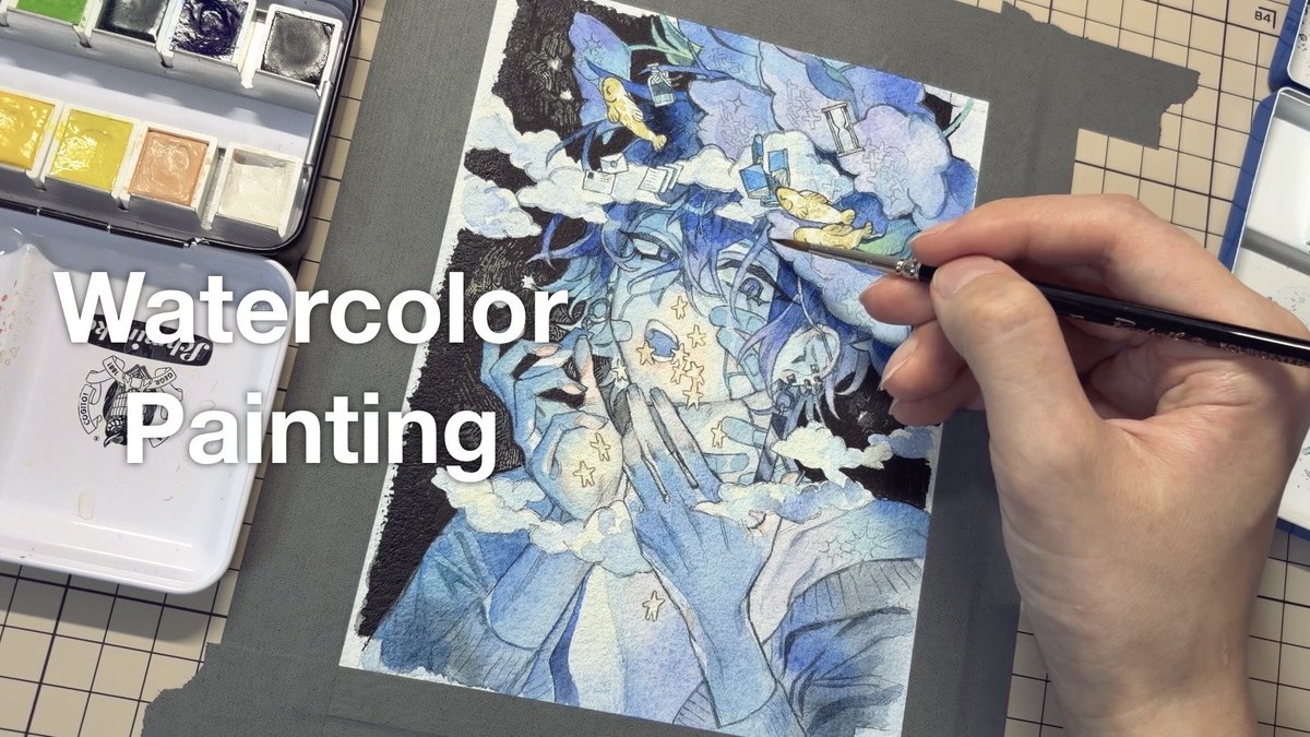 shigure0528's tweet photo. 動画を投稿しました。

展示用の絵描くぞ【透明水彩】アナログイラストメイキング │ Watercolor Painting

長尺メイキング動画です。

https://t.co/DIcXbKvv1p https://t.co/A8rtH1ZLO2