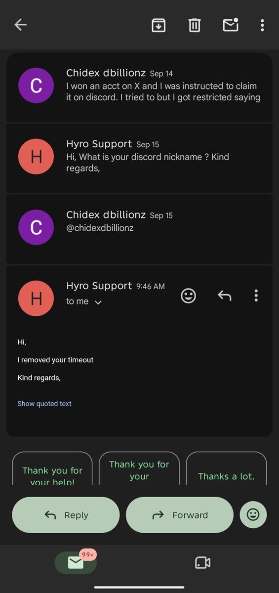 chidexdbillionz's tweet photo. I reached out to @hyrotrader_com through email and they responded by asking for my username and they have removed the restriction on my account 

I'll update when I successfully claim the account. If you are winner of the giveaway, go ahead and contact them through email https://t.co/kSvl3n38W2