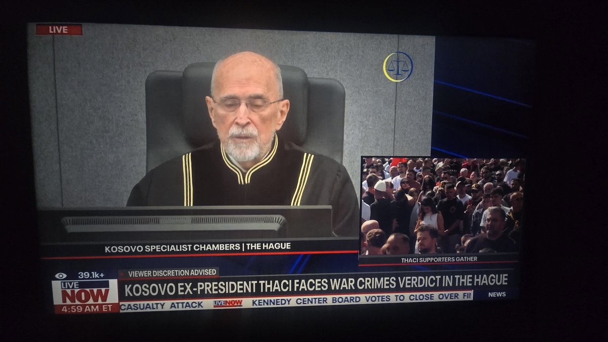 7struhhturt7's tweet photo. They are literally airing a tribunal on Fox 9 news in Minnesota for Kosovos ex President for using intelligence agencies against political opponents just like what happened against @POTUS. If this isn't signal I don't know what is.
#Tribunal
#Kosovo
#ExPresident https://t.co/e8ZWnpmue8