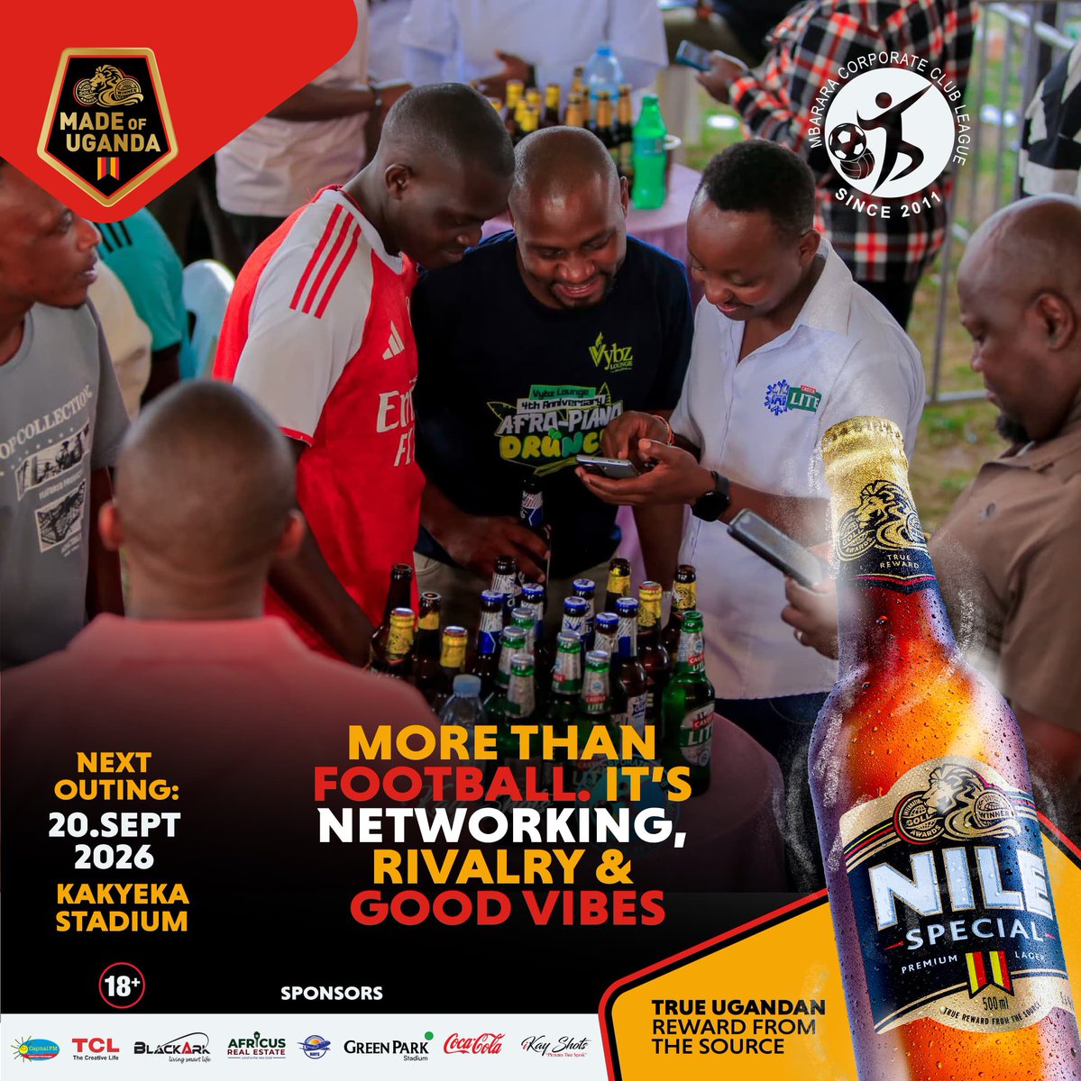 KasigaziPeter's tweet photo. *The LEAGUE that Means MORE*
*Games, Direct Sales, physical engagement with customers, Joint Marketing, Branding, CSR, Fun, Networking, Entertainment*.
This Sunday 20th Sept.2026 at Kakyeka π
#8thOuting
#NBLMCCLeagueSeason26 https://t.co/ZNnmhwXbU1