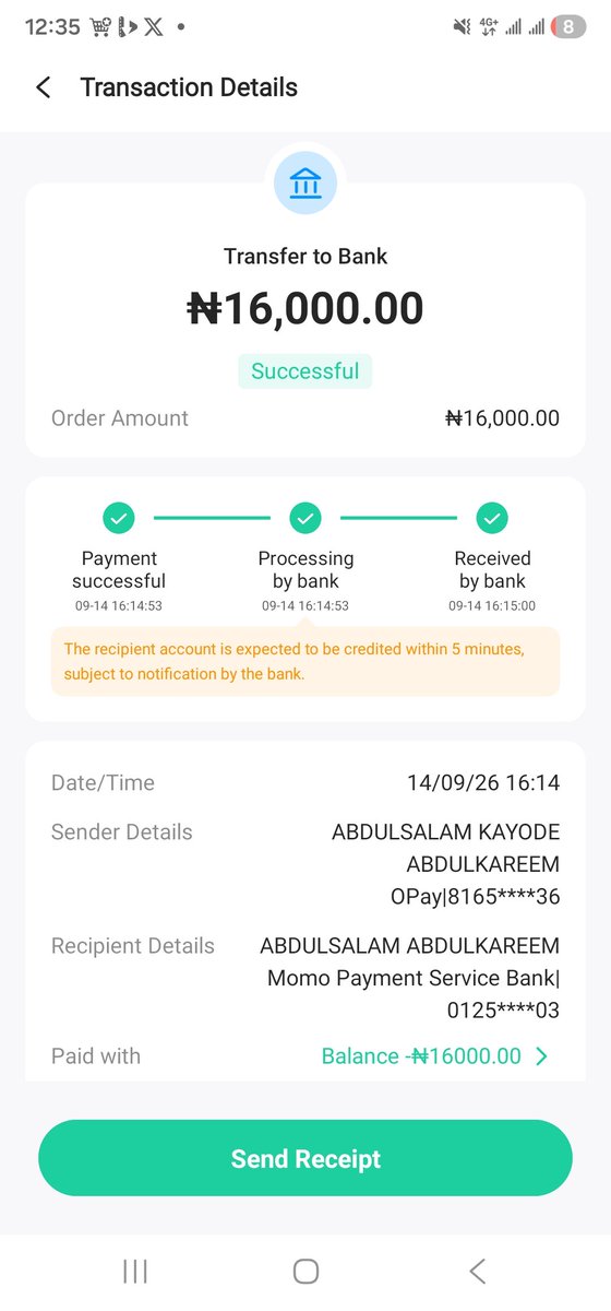 abskerm's tweet photo. @MoMo_PSB @Danny_tech001 16k was successful transfer  but not reflect on MoMo app...are you not ashamed  since On Monday https://t.co/s6rbFNTbDp