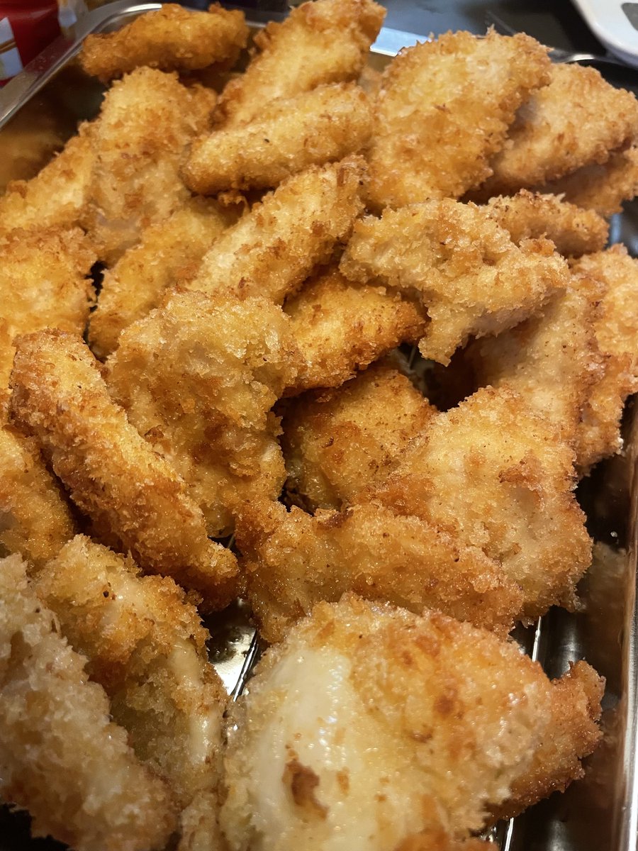 Glint01's tweet photo. 鶏むねカツを錬成 https://t.co/o97rSE7GVT
