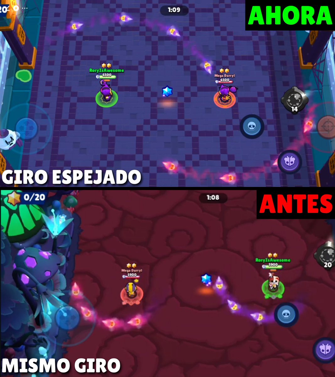 CandyNoticias's tweet photo. Después de unos 3 años, Brawl Stars POR FIN arregló el Gadget de Colmea agitada de Bea 🔥

​Contexto: dependiendo de si eras True Blue o True Red, el Gadget era mejor o peor

🔵​ True Blue: El Gadget funcionaba correctamente haciendo su recorrido normal (terminando en la parte de arriba)

🔴 ​True Red: El Gadget funcionaba mal y hacía "menos recorrido" ya que terminaba en la parte de abajo (haciendo el mismo giro del blue true) y provocaba "menos daño"

​Todo esto fue solucionado el día de hoy!

📷 U/Roryisawesome