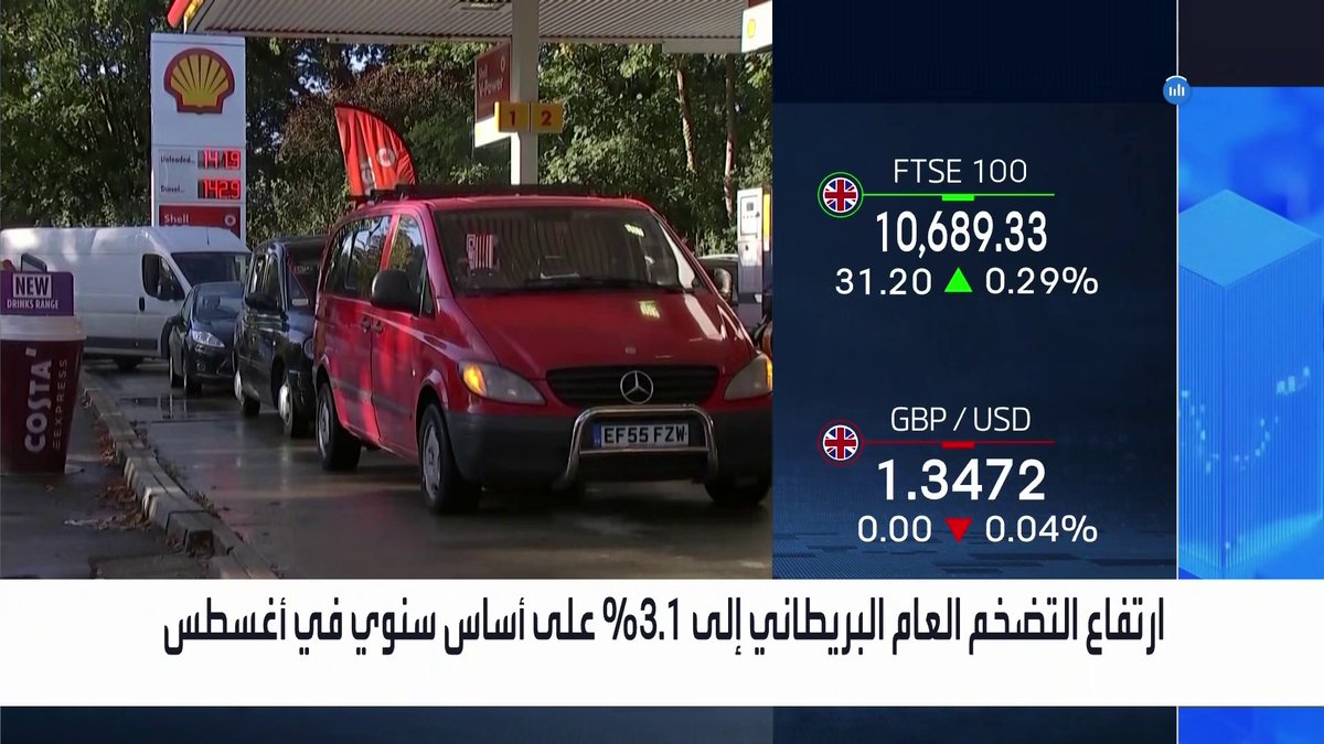 ارتفاع التضخم العام البريطاني إلى 3.1% على أساس سنوي في أغسطس _Business 