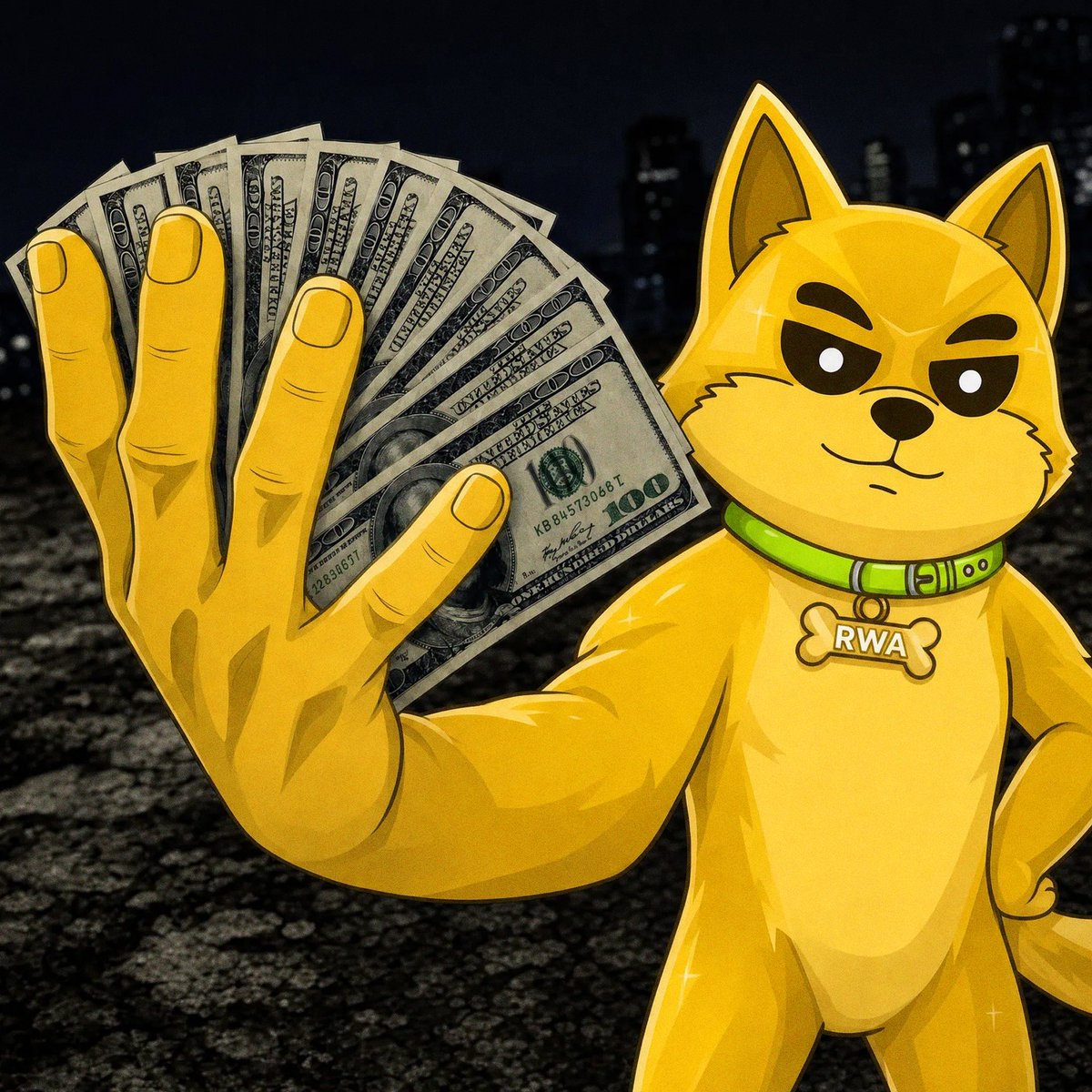 RealWorldAkita's tweet photo. Green looks good on gold https://t.co/1w0C67ndN6