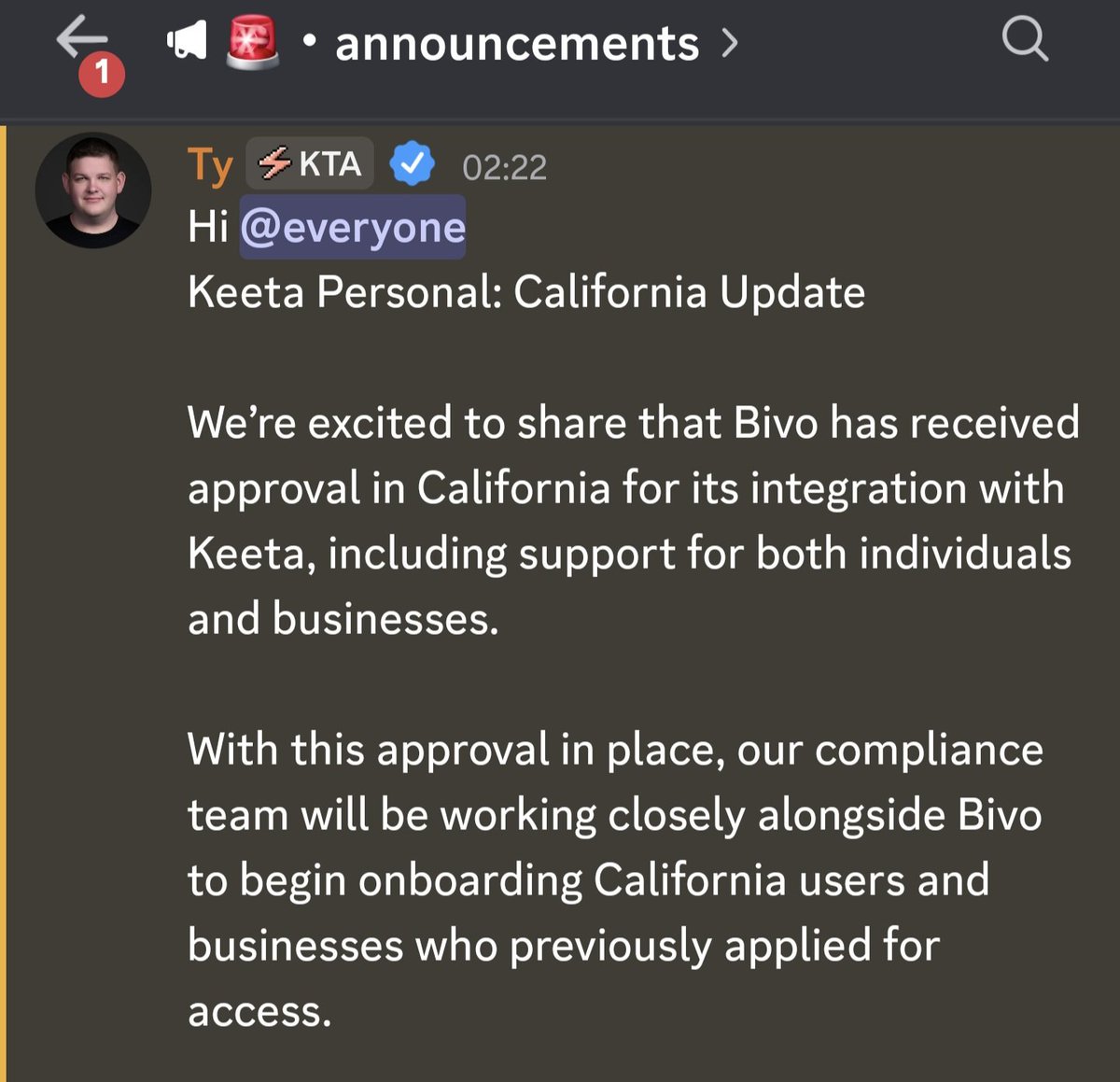 KW8758332185788's tweet photo. California greenlights Keetas US banking engine 🇺🇸

California is the 5th largest economy on Earth and one of the hardest frameworks to crack
​
DFPI clearance places Keeta within an elite group of approved digital asset entities alongside Coinbase, Kraken, Circle and Block.

$KTA https://t.co/VrizEQTyYA