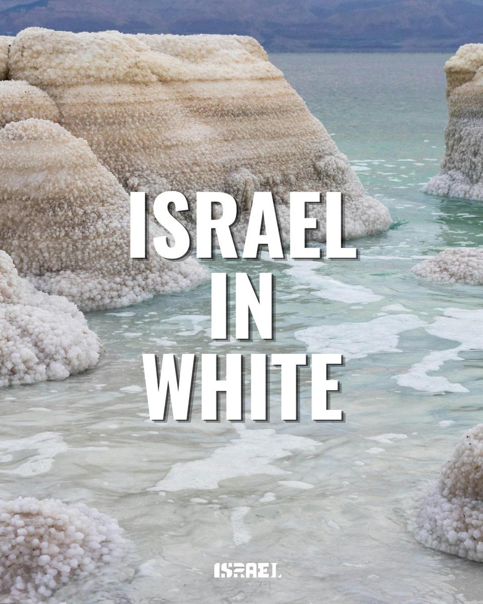 Israel's tweet photo. Next up in our Israel in Color campaign: WHITE 🤍🇮🇱

From fresh labneh and Bauhaus architecture to the salt-covered Dead Sea, see Israel in white ✨

#israelincolor #labneh #travel #israel #beautifuldestinations https://t.co/QWlAH2PFNS