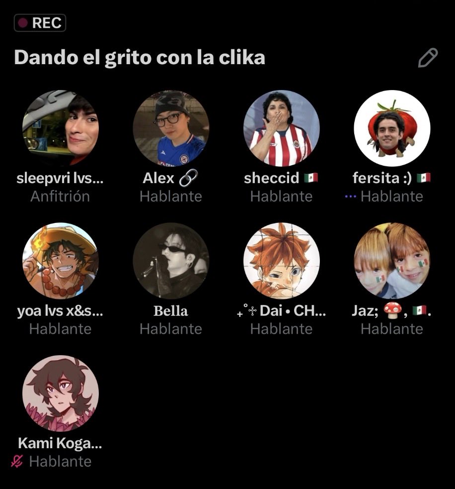 medrogoyq's tweet photo. GRAAAAAAN SPACE DEL 15 DE SEPTIEMBRE, la neta los spaces con la clika son los mejores del planeta, nunca cambien y siempre saquen spacee muack 💗🫶🏼 https://t.co/DtYBMF5rcb