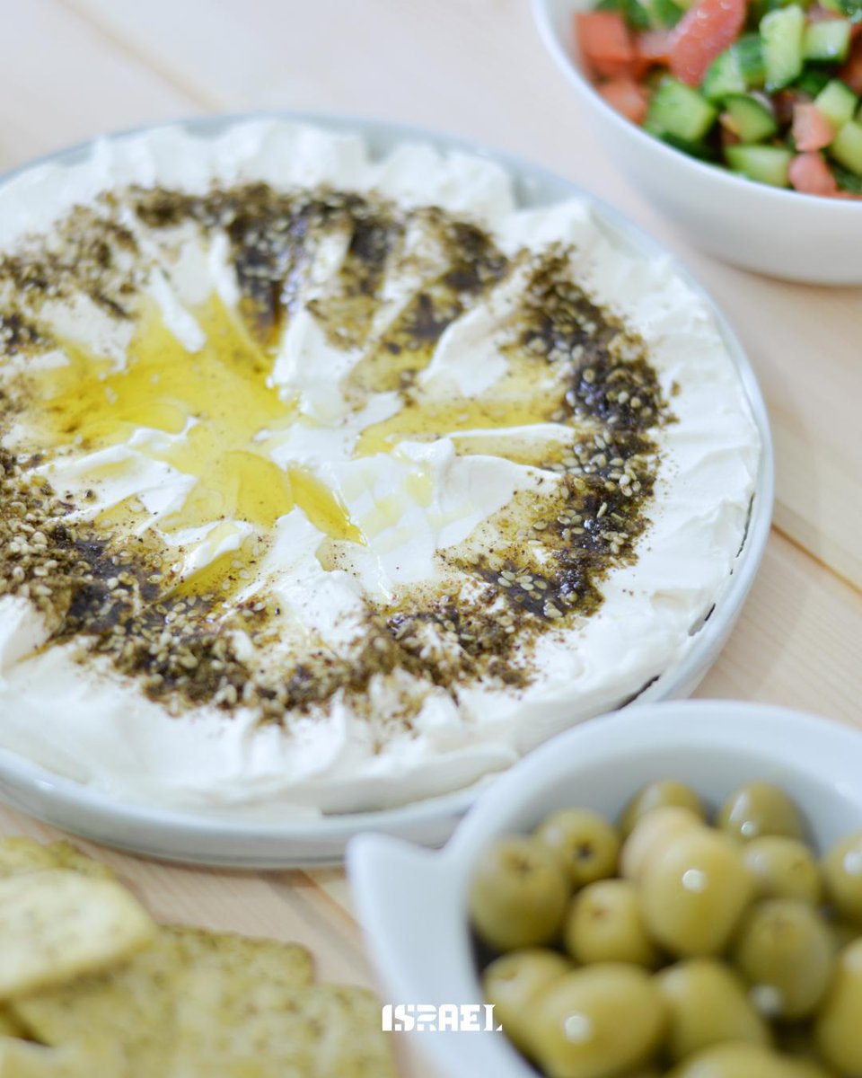 Israel's tweet photo. Next up in our Israel in Color campaign: WHITE 🤍🇮🇱

From fresh labneh and Bauhaus architecture to the salt-covered Dead Sea, see Israel in white ✨

#israelincolor #labneh #travel #israel #beautifuldestinations https://t.co/QWlAH2PFNS