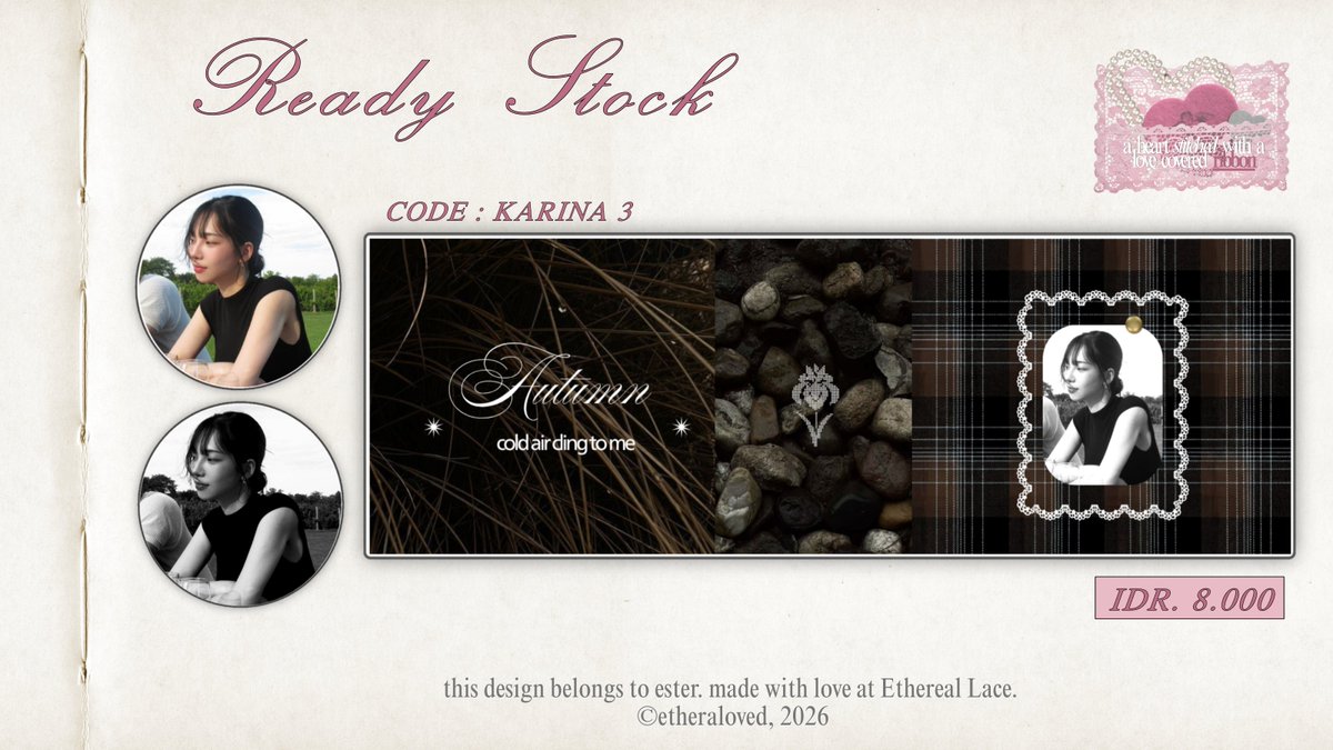 etheraloved's tweet photo. help repost or retweet. thank you! <33

here's to you: i have ready-to-use layout karina in stock! please take this chance to beautify your profile. kindly DM me if you’re interested! ☻♥︎

⦅ #bealanja #bealanja ⦆ https://t.co/01OQPaMhDH