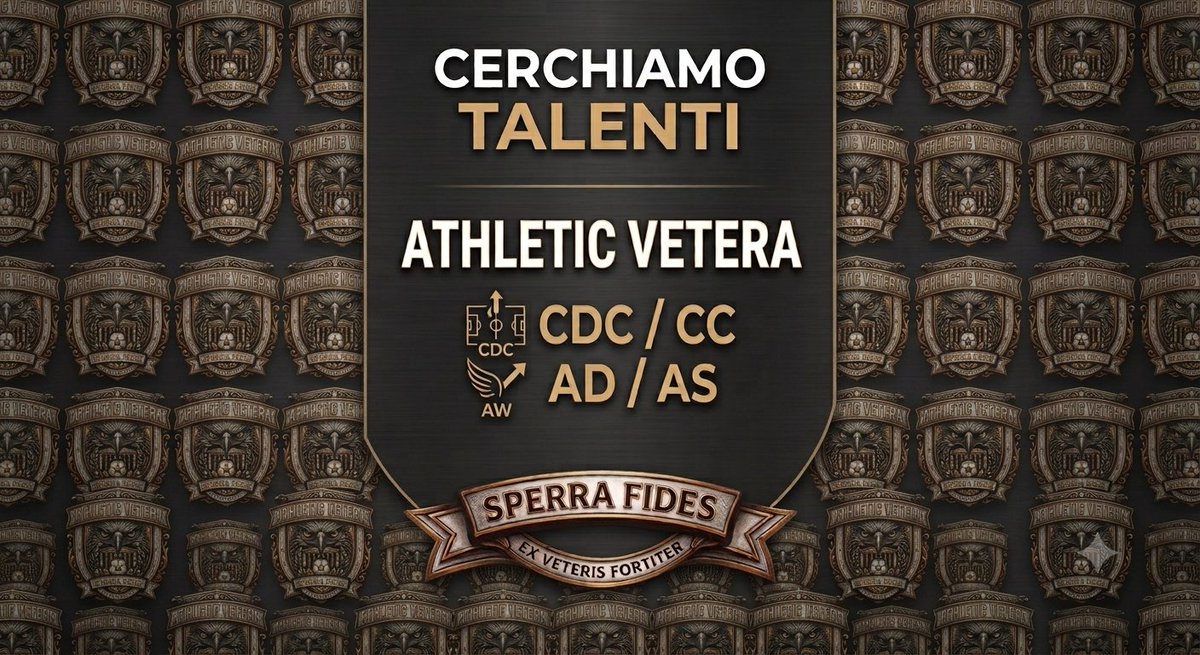 Atl_Vetera's tweet photo. 📩 Cerchiamo per completamento rosa 📩

1 CDC/CC
1 AD/AS 

🏟️ Cerchiamo persone mature, che abbiamo buone presenze settimanali (minimo 2 presenze) 

🏆 VPG Serie C1
🏆 VPA Serie B
🏆 Eludo 
🏆 LND (da gennaio)

Contatto in DM 📩 
@pctransfermarkt @RT_Proclub @VPGItaly @VPGItaly https://t.co/wrtdwCi3mc
