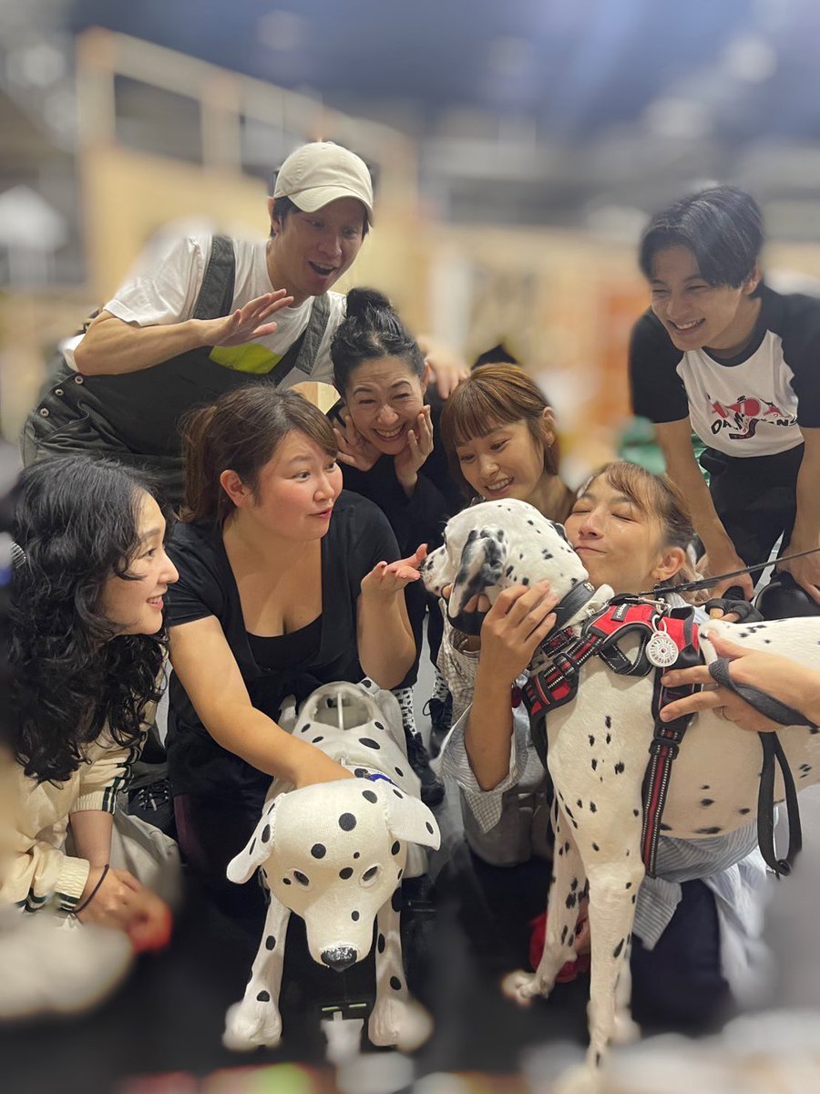 506_rere's tweet photo. #101ダルメシアンズ
昨日のお稽古場に、Dalmatian cafe 101 さんから、ザダルくんが遊びに来てくれました🤍🖤

ずーっとしっぽブンブンしてくれてて、
わらわら集まる私たちにお顔向けてくれて、とっても優しくて可愛かったです…🥹

今度は会いに行くよーー！！🐾
https://t.co/QIv5UjlWYQ https://t.co/Mjs8YWv9kq
