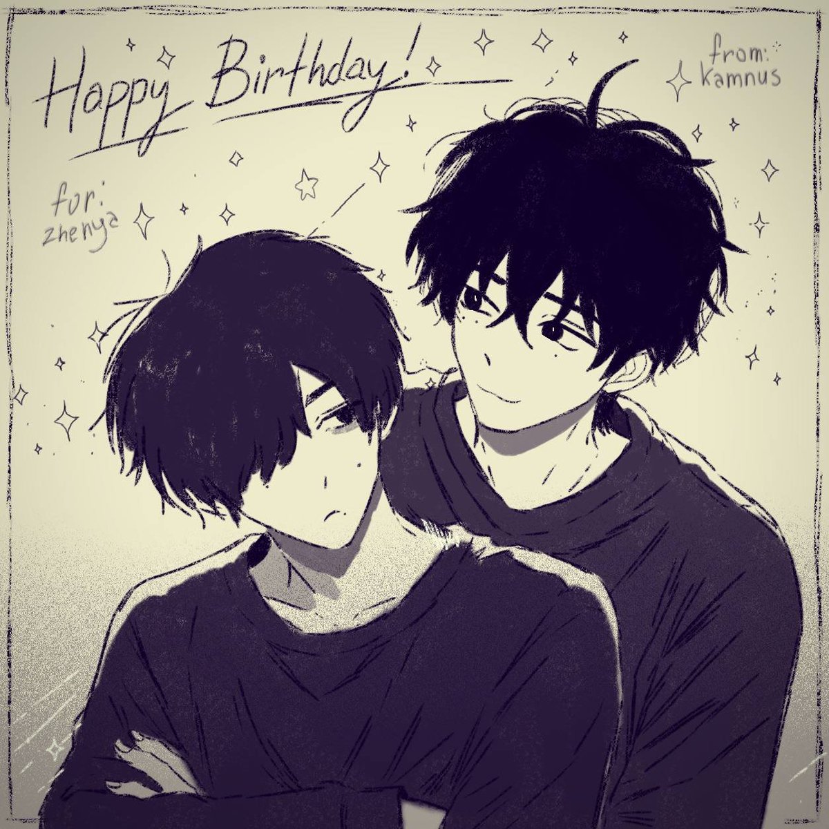 ZheNyaMeow's tweet photo. me and natsuki by @kamna_s12 

◖ #SAKAMOTODAYS #勢羽夏生 #natsukiseba #selfship #yumeship #yumetwt <3◗ https://t.co/bCamVhC9XD