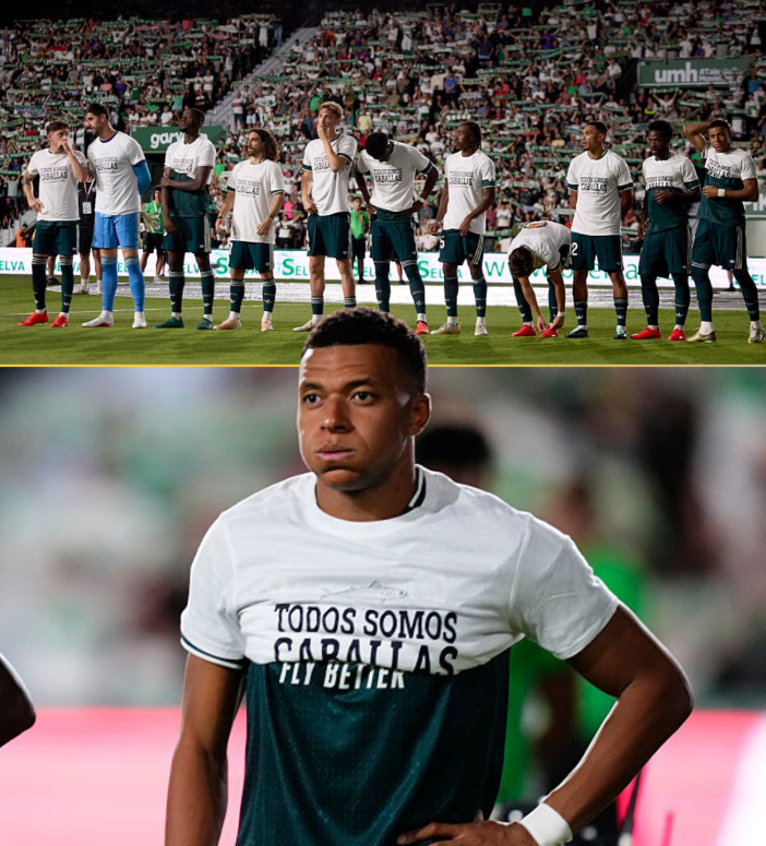 BasilTheGreat's tweet photo. 🚨NEWS: Real Madrid fans are FURIOUS at players Mbappe, Konaté and Vinicius Jr. after they REFUSED to show support for the people of Ceuta last night

Hiding the message on their shirts, fans have reacted by calling for them to leave the club

"Vinicius y Mbappe FUERA"

Some fans have said the players should be benched or fined but the majority have made it clear they want them gone

Real Madrid is a patriotic Spanish football club

If there are players who cannot feel sympathy for innocent citizens in Ceuta then something is wrong with them