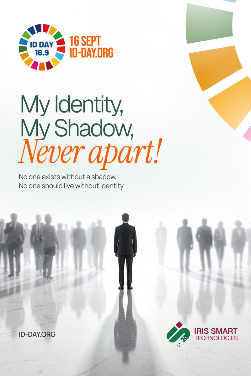 IrisSmartTech's tweet photo. Your identity is more than the name used in addressing you.
It’s how we are recognized, verified and connected to the rest of the world around us.
Happy Identity Day from Iris Smart technologies! 🎉
#identityday #myidentitymyshadow #IDDay #identitymatters
@ID4Africa https://t.co/c4JeM4hhIo