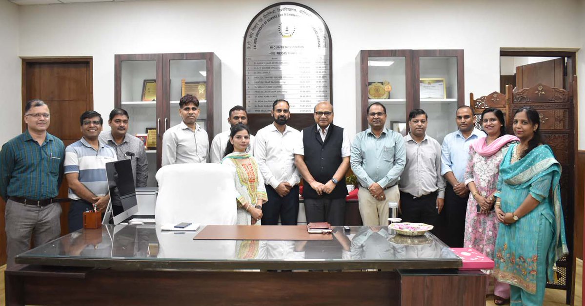JCBoseUST's tweet photo. In a step toward modernizing campus infrastructure and streamlining administrative operations, Vice Chancellor Prof. Rajive Kumar today inaugurated the newly renovated Registrar Office. 

#JCBoseUST #YMCA #YMCAIE #University #CampusDevelopment #HigherEducation #UniversityLife https://t.co/KvdYCz5UFd